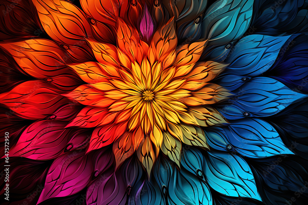 Fascinating kaleidoscope of colors that blend harmoniously, a vibrant show dynamics Fascinating kaleidoscope of colors that blend harmoniously, a vibrant show dynamics
