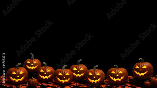 Halloween pumpkins background for poster