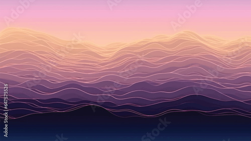 Digital noise gradient, nostalgia vintage 70s, 80s. classic style grid and wave electronic music event background