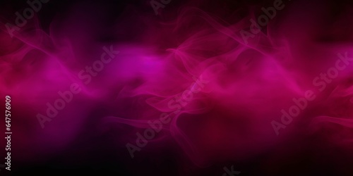 Pink neon smoke Halloween horror background, dark black scary wallpaper for poster design, Generative AI