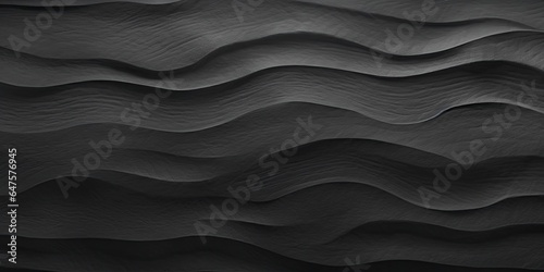 black dark gray cement stone texture, nature concrete wave background, plaster design wallpaper, Generative AI