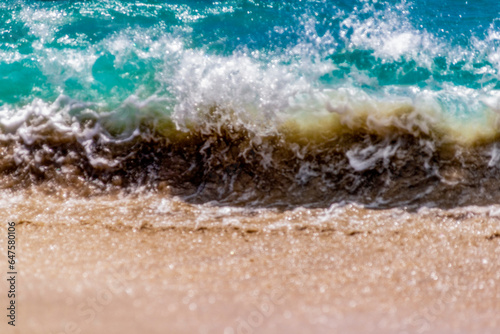 sea waves on the sand