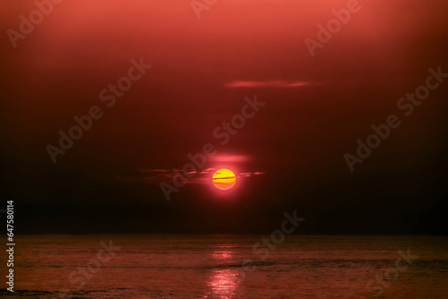 sunrise over the sea