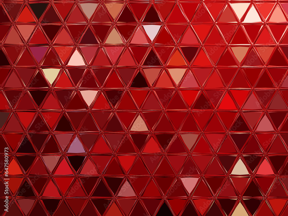 magenta scarlet red and pink triangular mosaic on a white background magenta scarlet red and pink triangular mosaic on a white background