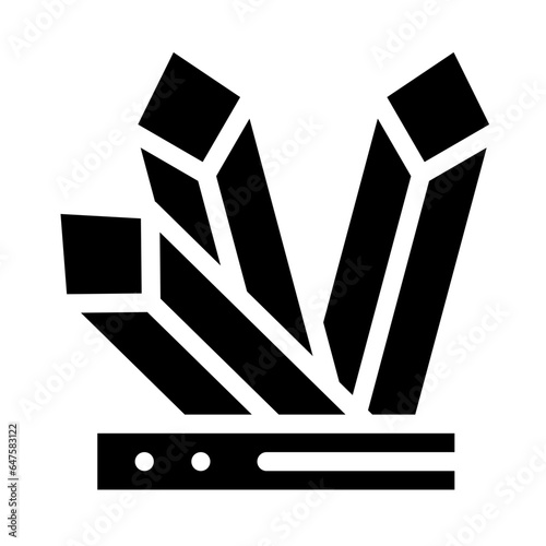 Crystals Vector Icon Design Illustration