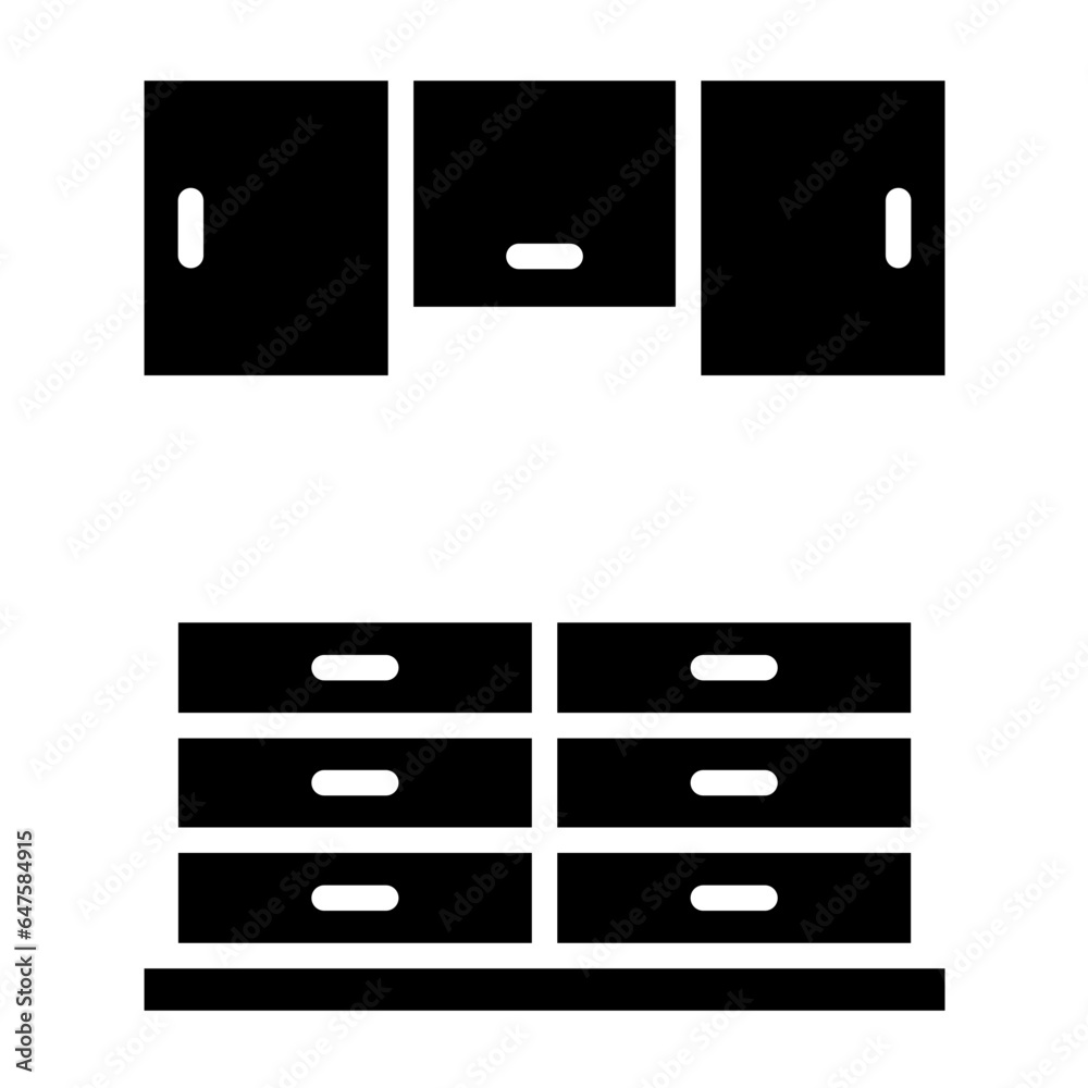 Cupboard Vector Icon Design Illustration Cupboard Vector Icon Design Illustration