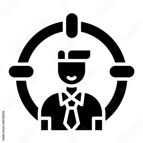 Head Hunting Vector Icon Design Illustration