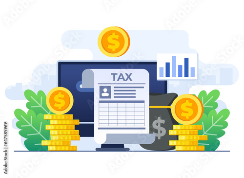 Financial charges, Obligatory payment calculation, Online tax report, Personal income tax, Taxation, Financial management