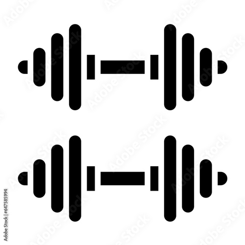 Barbell Vector Icon Design Illustration