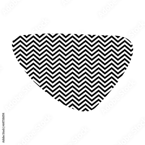 Zigzag lines with Organic liquefied and fluid shape contemporary line shape illustration