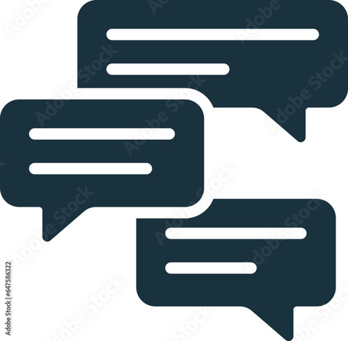 Chatroom icon. Monochrome simple sign from freelance collection. Chatroom icon for logo, templates, web design and infographics.