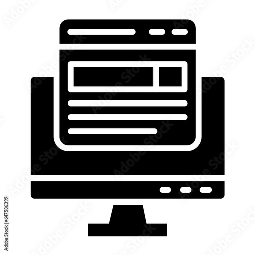 Front end Vector Icon Design Illustration