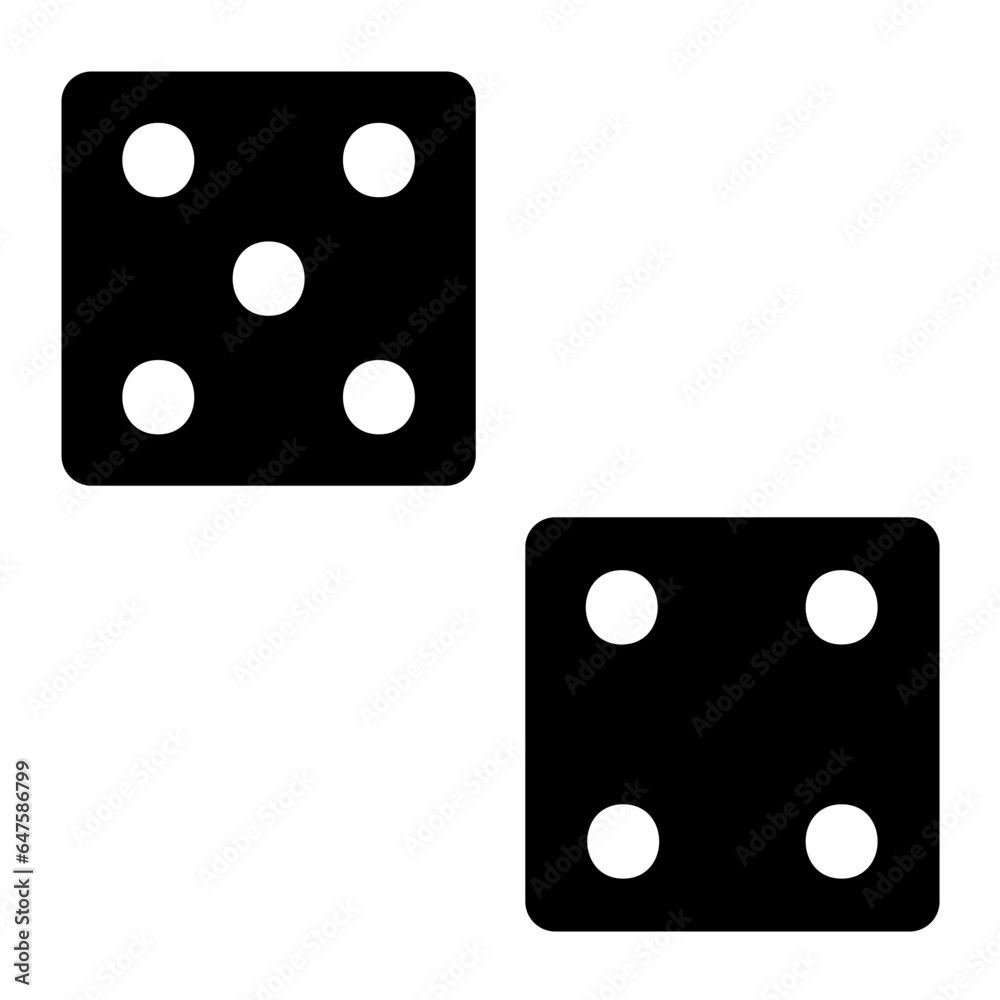 Dices Vector Icon Design Illustration Dices Vector Icon Design Illustration