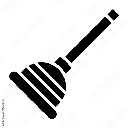 Plunger Vector Icon Design Illustration
