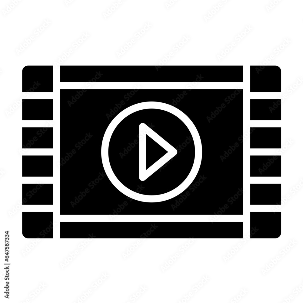 Video Vector Icon Design Illustration Video Vector Icon Design Illustration