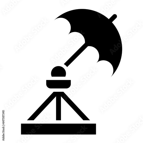 Umbrella light Vector Icon Design Illustration