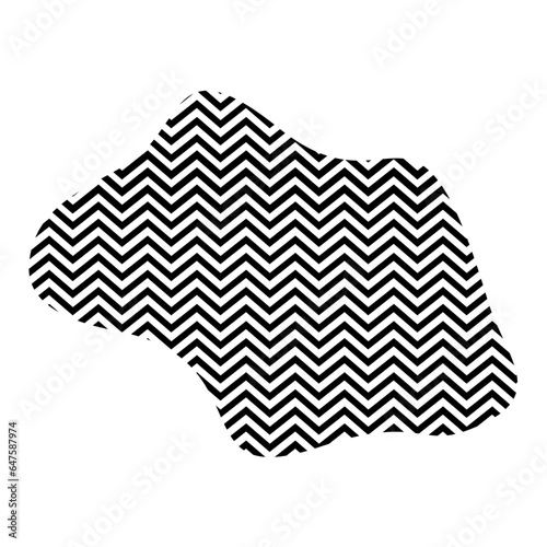 Zigzag lines with Organic liquefied and fluid shape contemporary line shape illustration