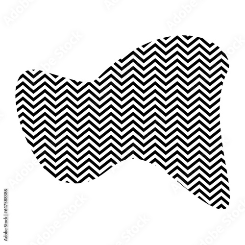 Zigzag lines with Organic liquefied and fluid shape contemporary line shape illustration