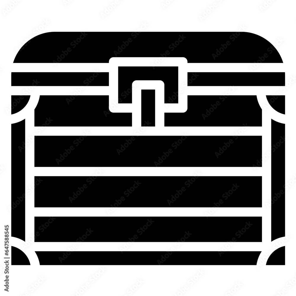 Treasure box Vector Icon Design Illustration Treasure box Vector Icon Design Illustration