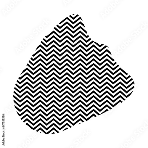 Zigzag lines with Organic liquefied and fluid shape contemporary line shape illustration