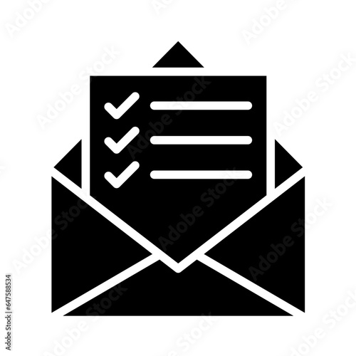 Mail List Vector Icon Design Illustration