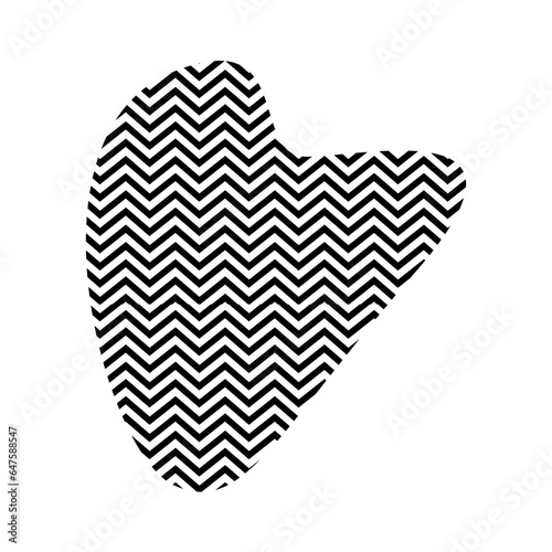 Zigzag lines with Organic liquefied and fluid shape contemporary line shape illustration