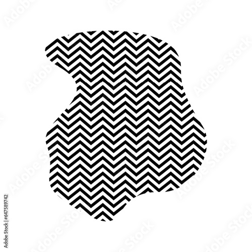 Zigzag lines with Organic liquefied and fluid shape contemporary line shape illustration