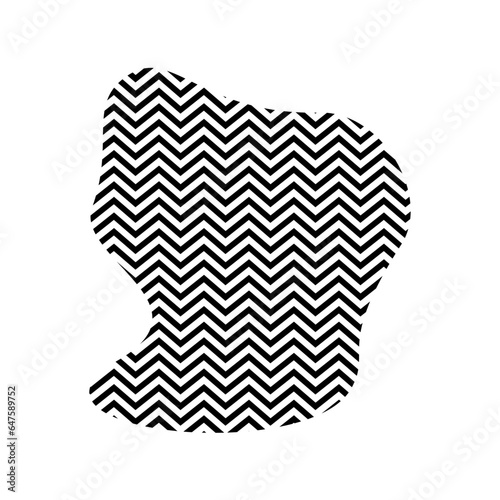 Zigzag lines with Organic liquefied and fluid shape contemporary line shape illustration