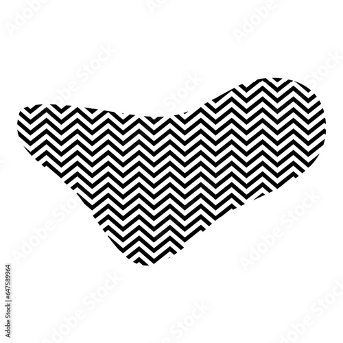 Zigzag lines with Organic liquefied and fluid shape contemporary line shape illustration