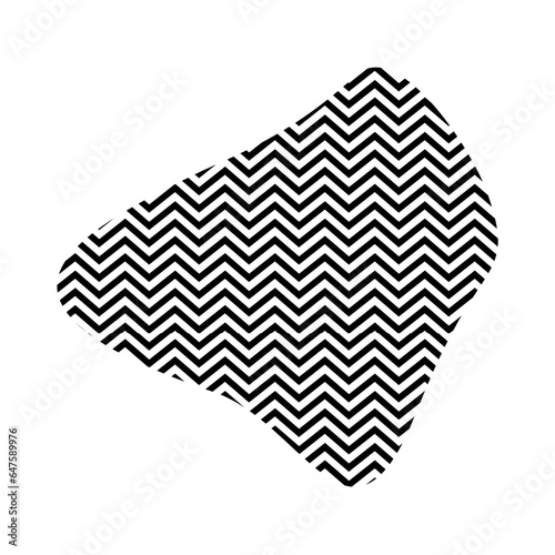 Zigzag lines with Organic liquefied and fluid shape contemporary line shape illustration