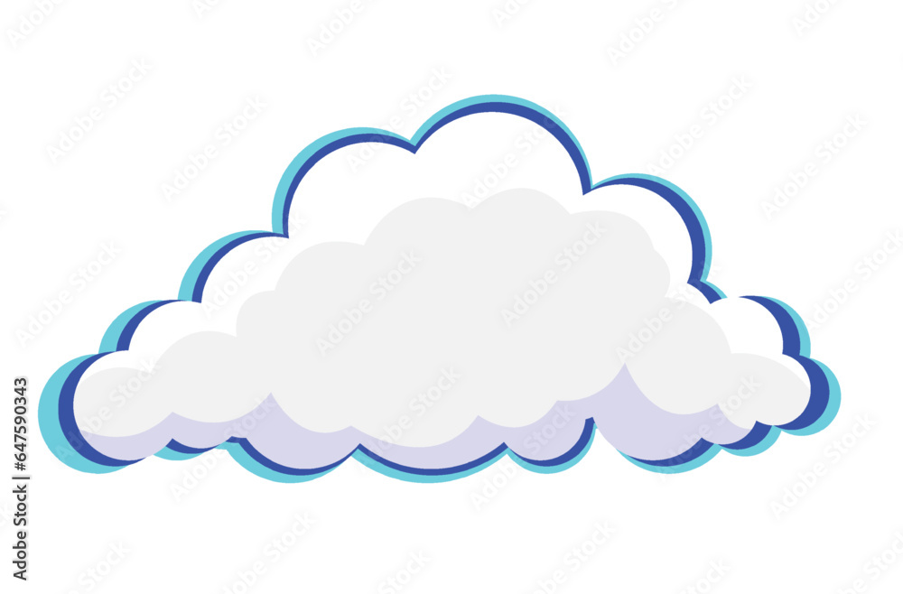 cloud vector. white cloudy set isolated on white background cloud vector. white cloudy set isolated on white background