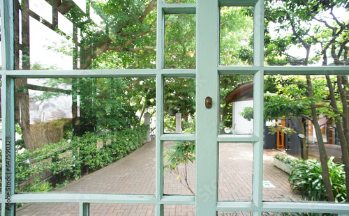 balcony with plants