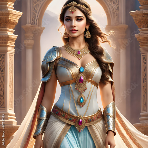 Representing Divine Beauty: Greek Goddesses in Mythology and Art.(Generative AI)