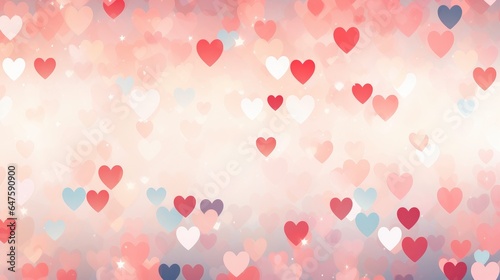 Cute baackground of hearts  for valentine's day  photo