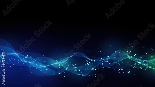 Illustration of a futuristic digital circuit, abstract sci-fi user interface concept with gradient dots and lines, representing artificial intelligence on an abstract vector background.