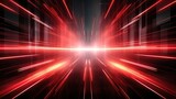 Digital science futuristic technology light rays stripes lines with red light background. AI generated