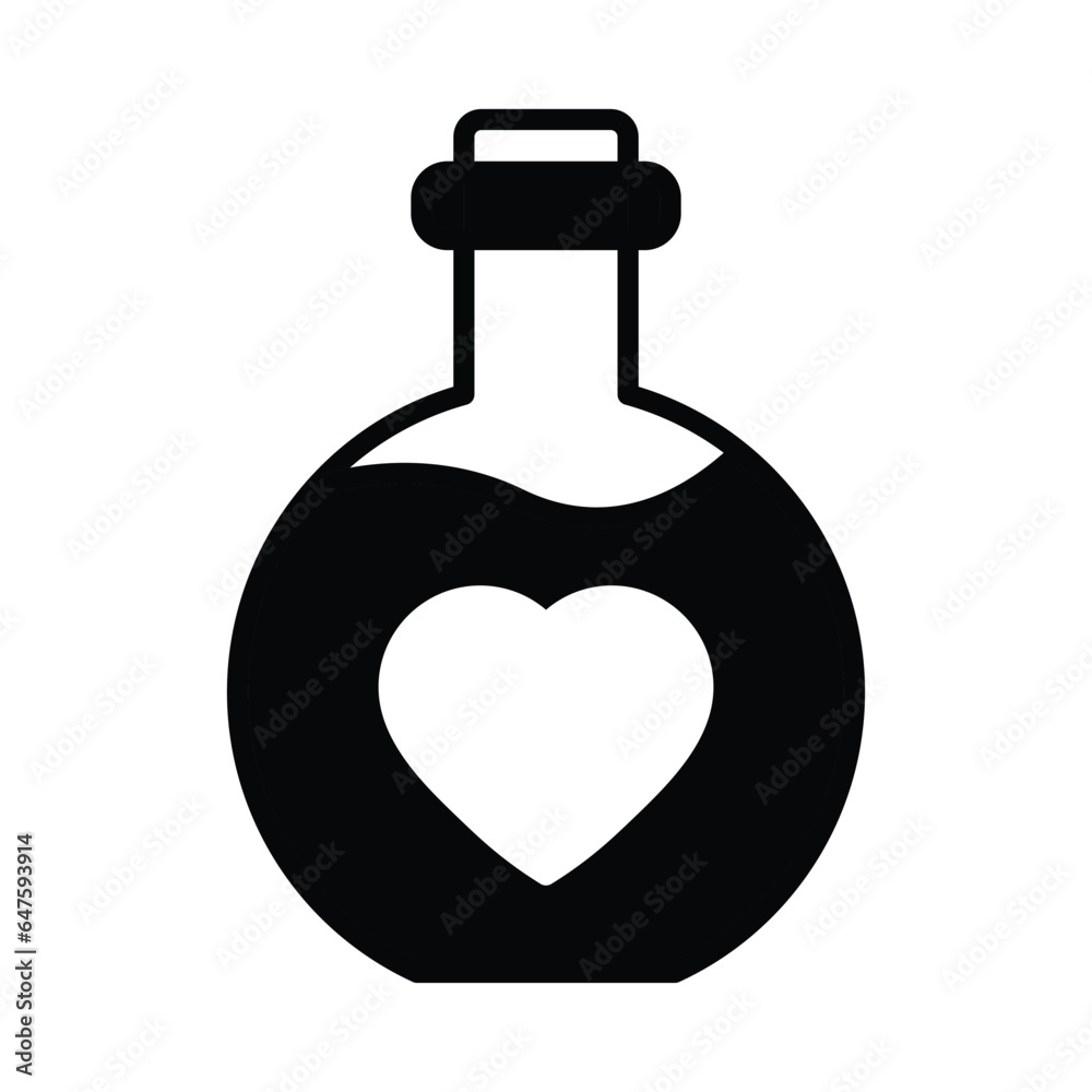 health love potion icon vector heart mana sign for game health love potion icon vector heart mana sign for game