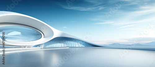 Architectural background in white