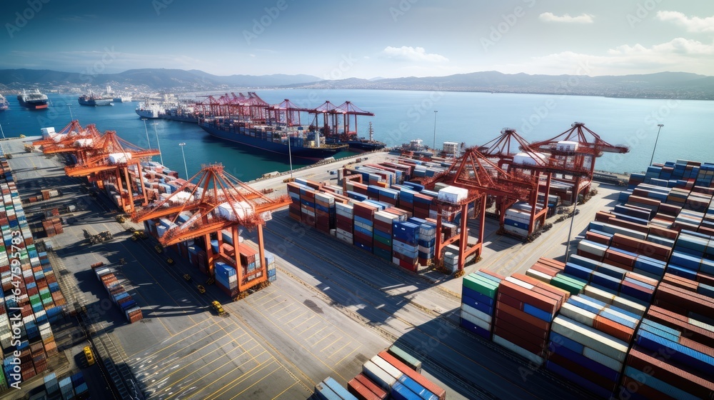 Naklejka premium port