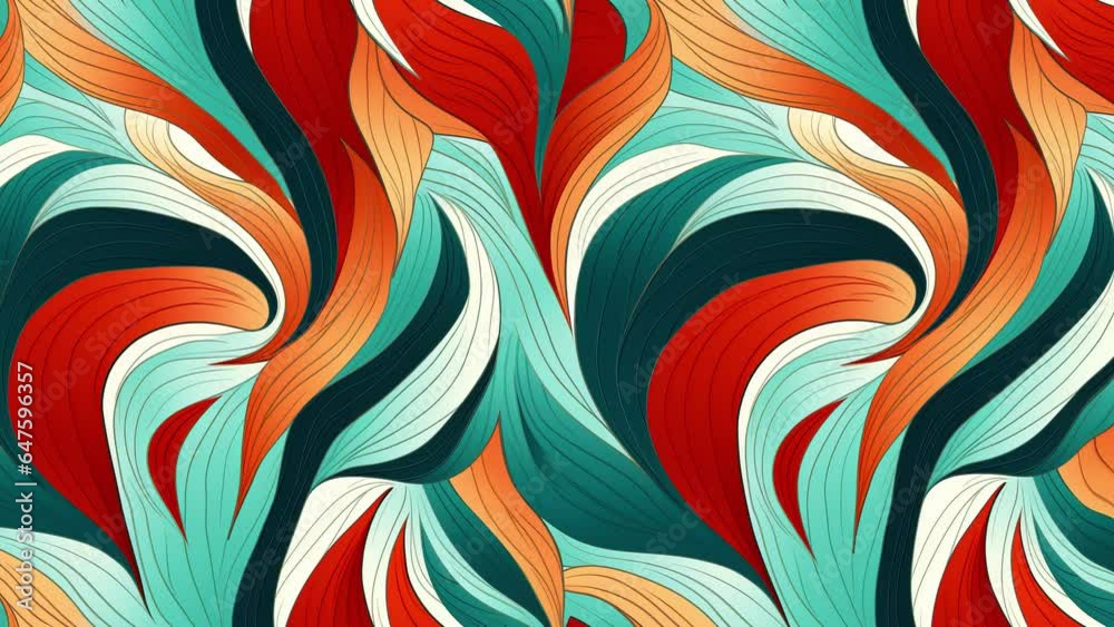 seamless floral pattern loop