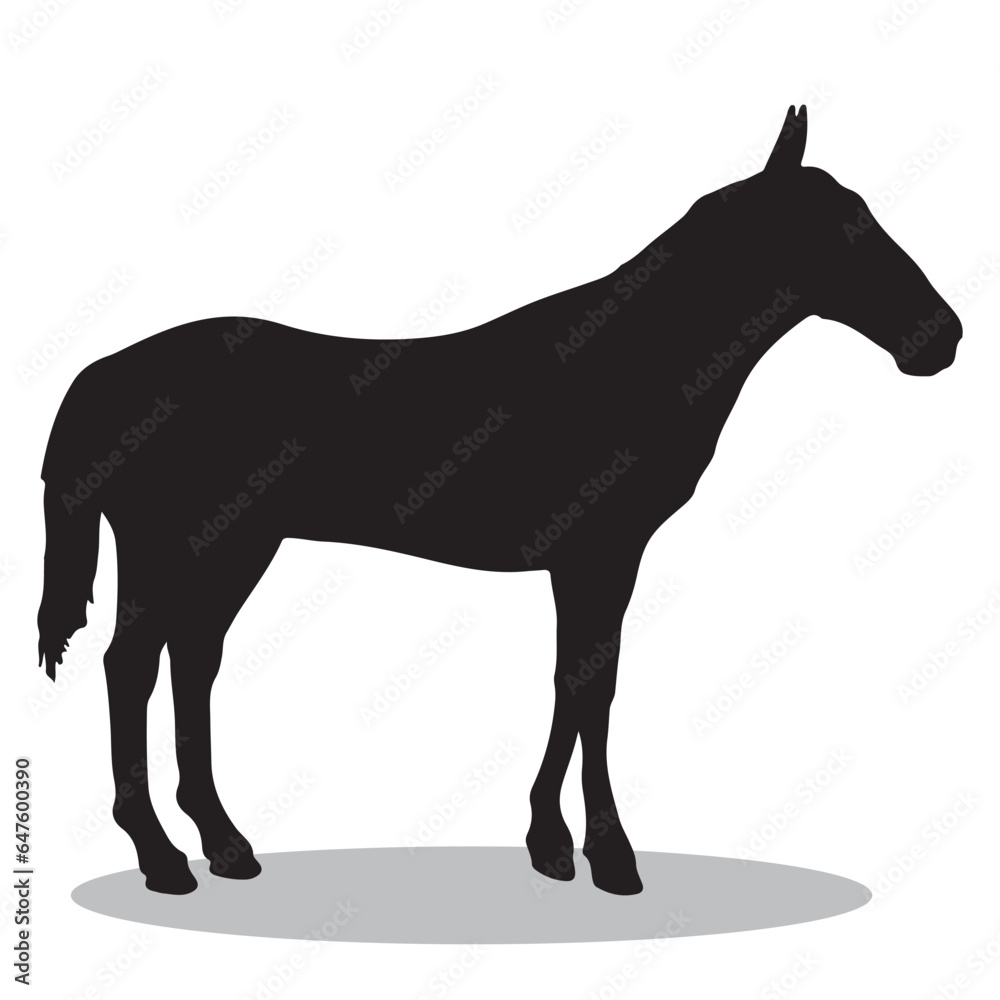 Horse Silhouette, cute Horse Vector Silhouette, Cute Horse cartoon Silhouette, Horse vector Silhouette, Horse icon Silhouette, Horse Silhouette illustration, Horse vector