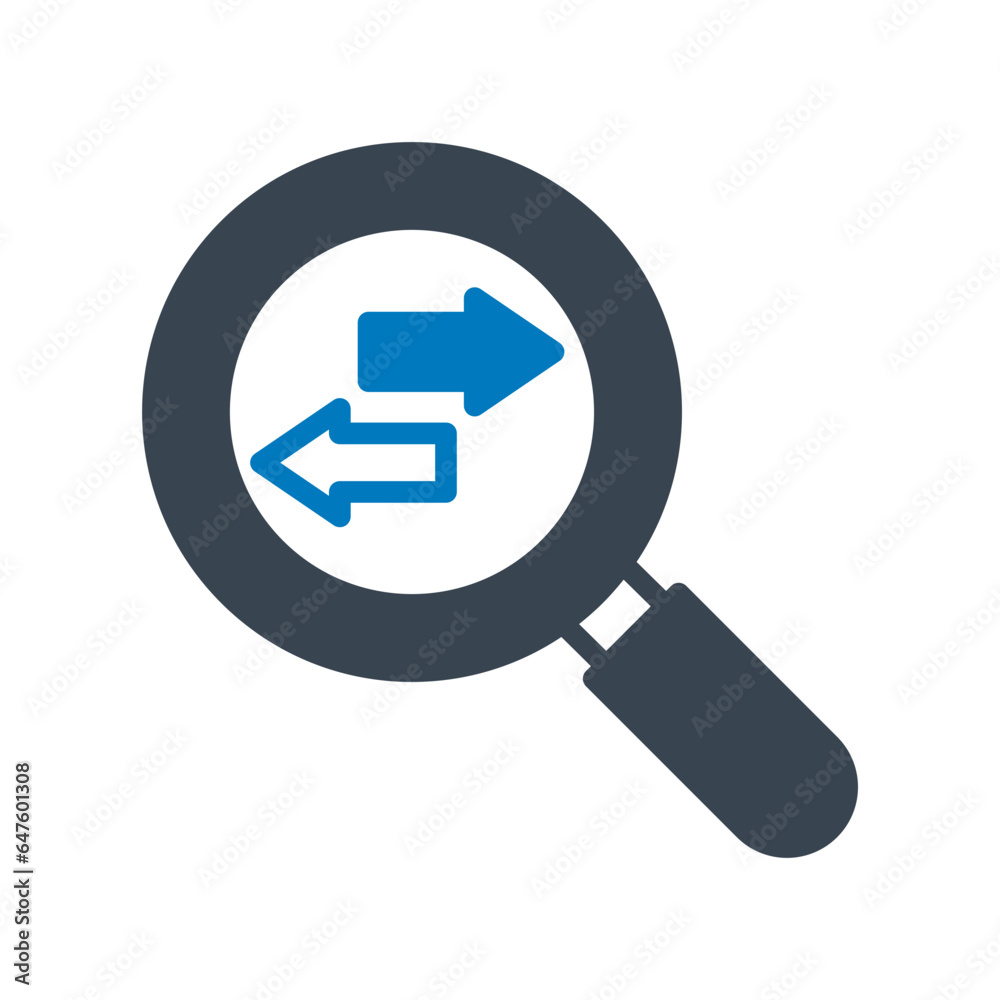 Direction searching Vector Icon
Direction searching Vector Icon