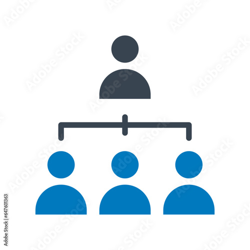 Team hierarchy Vector Icon

