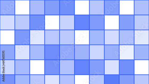 Blue abstract square mosaic background