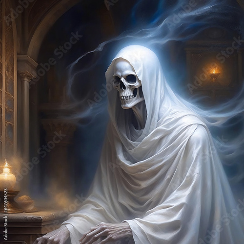 a terrible frightening ghost