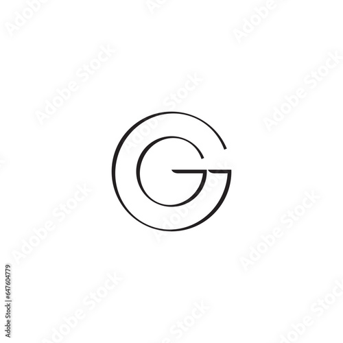 Letter G or GG logo or icon design