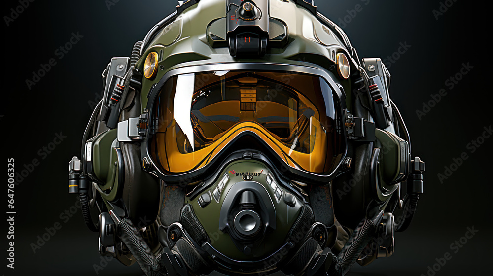 3D CG rendering of aircraft jet military ship helmet. High resolution image. 3D CG rendering of aircraft jet military ship helmet. High resolution image.