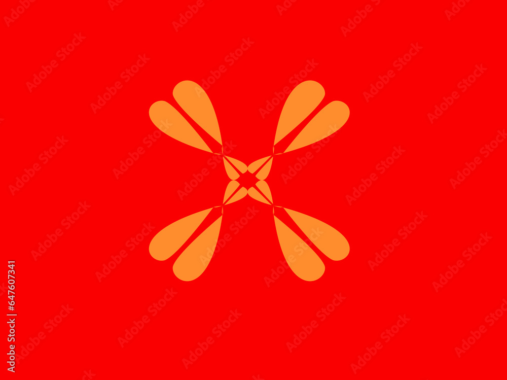 red flower on a white background red flower on a white background