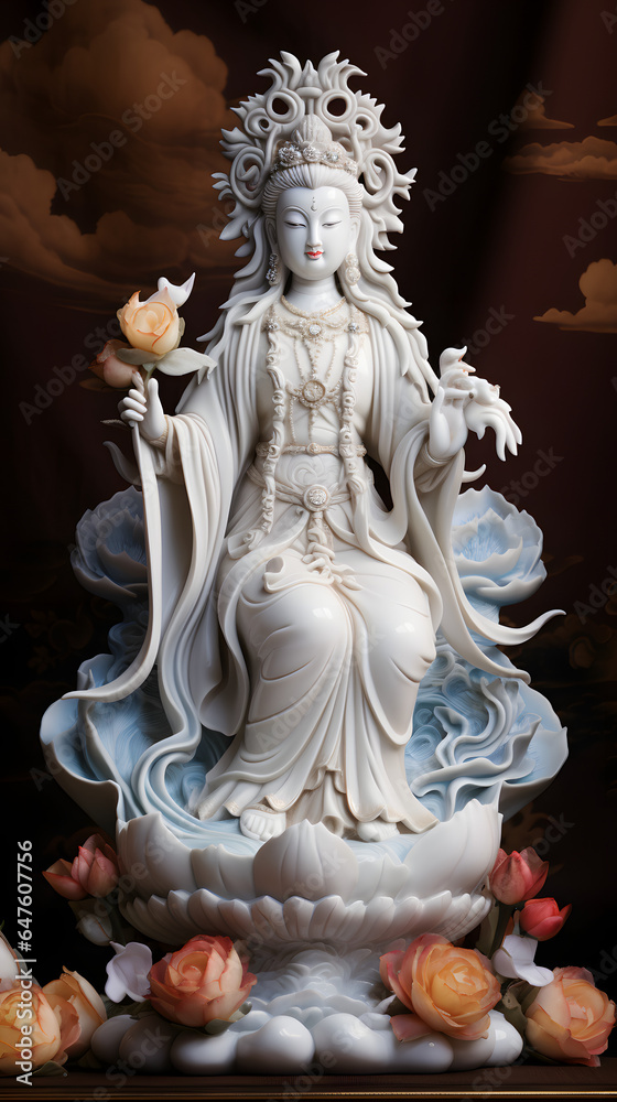 Guan yin statue, faith, pure, empower, sculpture
