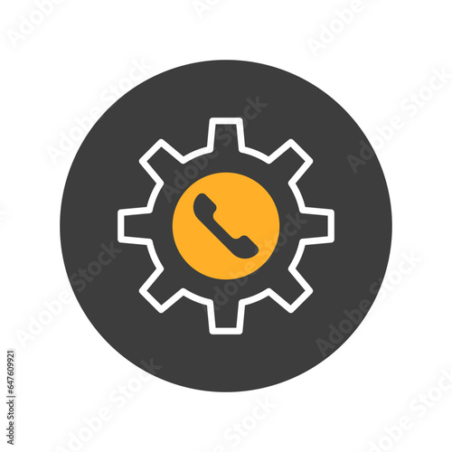 Call preferences Vector Icon

